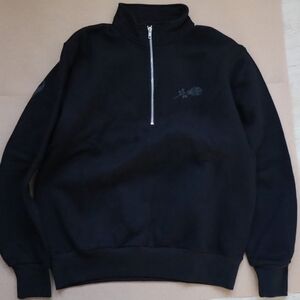 Men's Black Zip-Up Sweater